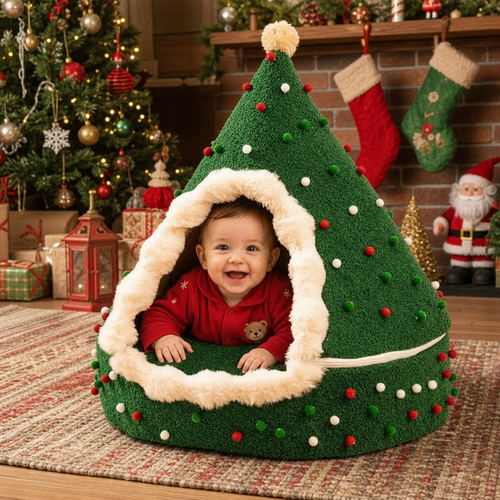 TheBabyMews™ - Christmas Tree Bed